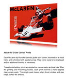 McLaren 1974 M23B - Emerson Fittipaldi - Canvas Print