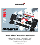 McLaren 1988 MP4/4 - Ayrton Senna - Canvas Print