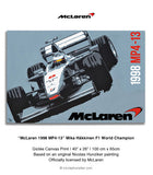McLaren 1998 MP4-13 - Mika Hakkinen - Canvas Print