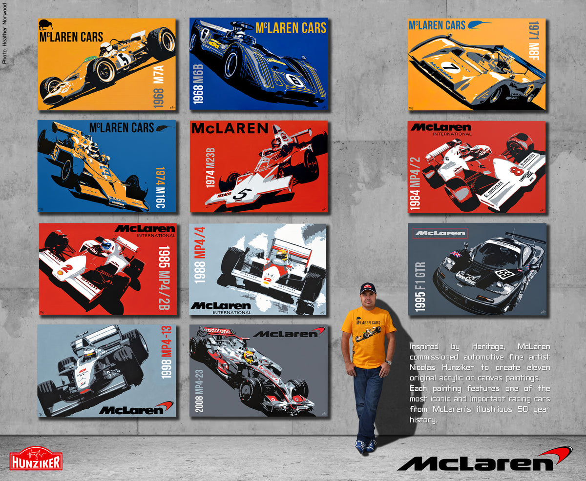 CAR RACING 1968 未開封　洋書　フランス書　カーコレクション　レア McLaren 1968 M7A - Bruce McLaren – HUNZIKER