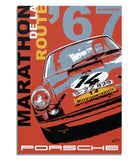 Porsche 911R - 1967 Marathon de la Route - Canvas Print