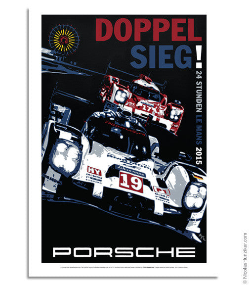 Porsche 919 Hybrid - Doppel Sieg 2015 - Poster