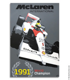 "Ayrton Senna World Champion" Trilogy Paintings