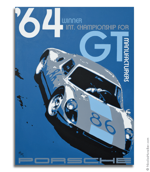 Porsche 904 - 1964 GT Champion - Canvas Print