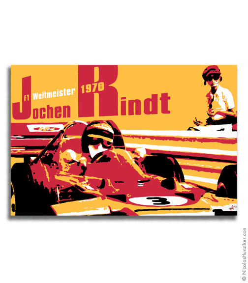 Jochen Rindt 1970 - Canvas Print