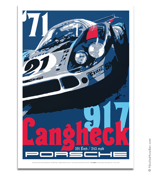 Porsche 917 Langheck - Poster