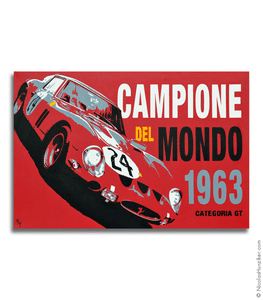 250 GTO - 1963 Campione del Mondo - Canvas Print