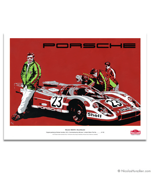 Porsche Factory Team 1970 - Paper Print