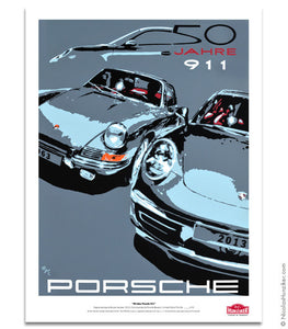 Porsche 911 50 Years - Paper Print
