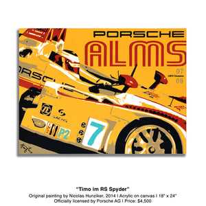 Porsche RS Spyder - Timo im RS Spyder