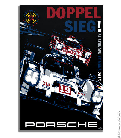 Porsche 919 Hybrid - Doppel Sieg 2015 - Canvas Print