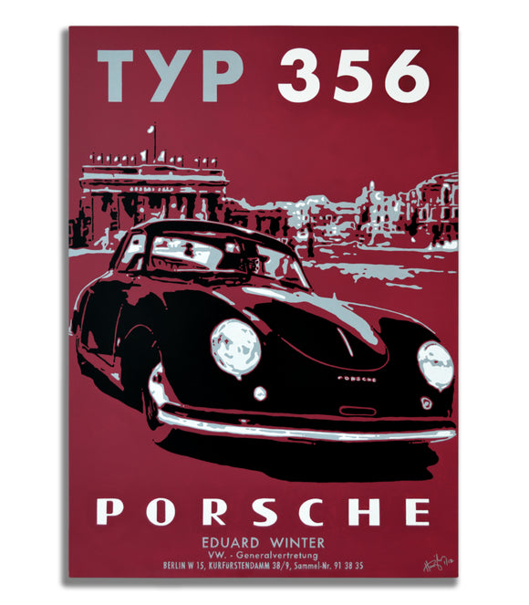 Porsche TYP 356 - Berlin 1950 - Canvas Print