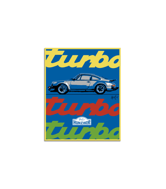 930 Turbo Art Sticker